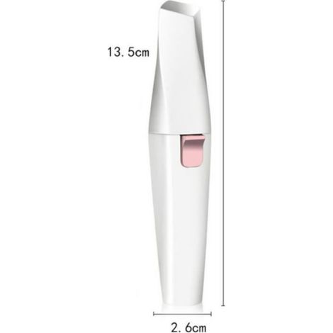Épilateur Visage - Rasoir Électrique Femme 2 en 1 pour Sourcils et Poils du Visage - Rechargeable USB - LED Intégrée - 1 Pièce (1/4)