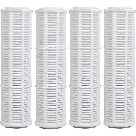 10 Inch Washable Replacement Filter (4 Pieces) for Pre-Filter, Garden Pump, Household Water System, Pool Water Hose (1/5)