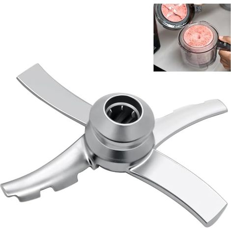 Lame de Rechange Compatible avec Ninja CREAMi machine à crème glacée et à desserts glacés, Lame Pale Pièce de rechange pour Ninja Creamy Ice Cream Maker NC300EU NC300EUCP NC300 NC301 Accessoire (1/5)
