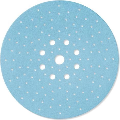 25 Disque Abrasif Grain 80 Diamètre 225mm Pour Ponceuse Long Col Plâtre Ciment (1/5)