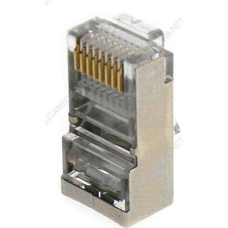 Connecteurs RJ45 modulaires 8 points 8 contacts – Lot de 10 – Compatibilité CAT5E/CAT6 – MJ8PB8C pour installations réseau fiables – Gigamedia