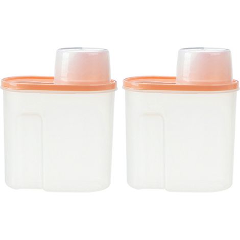 1 Boîte de conservation, bec verseur, verre doseur, fouet acier inoxydable, pour céréales farine pâtisserie (1/5)