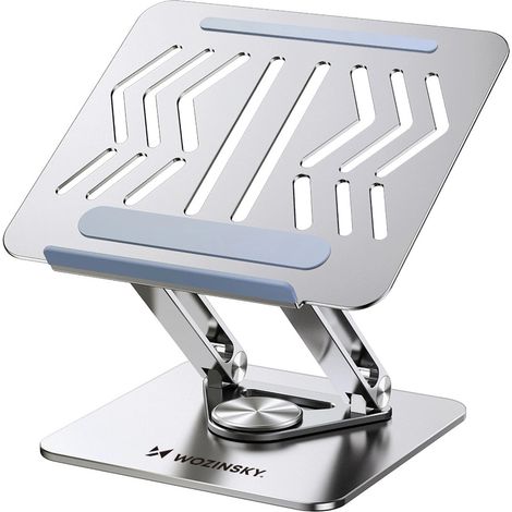 SET: 360°-Laptopständer aus Aluminium + Smartphone-Ständer – Schwarz (1/5)
