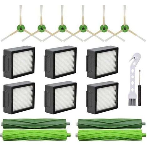 YMYNY PièCes de Rechange pour IRobot Roomba I3 I4 I6 I7 I8 E5 E6 E7 Robot Aspirateur Brosse LatéRale Principale Filtre HEPA