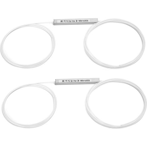 2 répartiteurs PLC à fibre nue sans connecteur, monomode, gestion de l'alimentation, périphériques informatiques (1 x 2) (1/5)