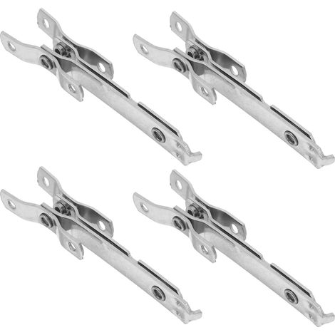 4 Pièces Limiteur De Baie Vitrée Limiteurs De Fenêtre Dispositif De Contrôle De Fenêtre Silver (1/5)