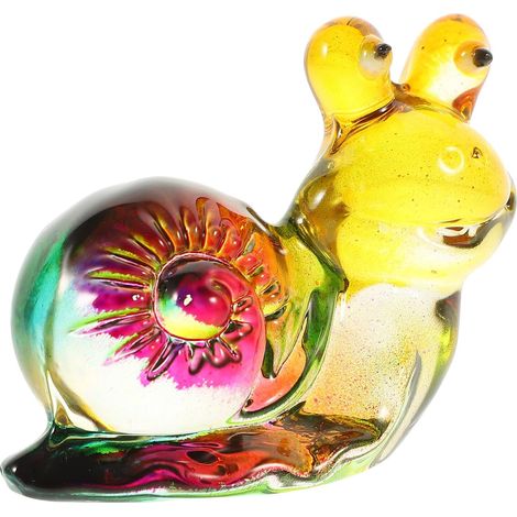 d escargot en cristal multicolore base plate sculpture d (1/5)