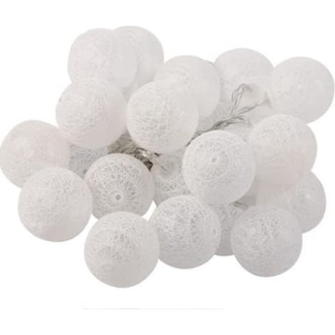 Guirlande Lumineuse Coton - 3 M - Éclairage Intérieur Fêtes - Décoration Noël - 1 Pièce (1/5)