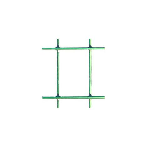 Rete Elettrosaldata Zincata Plastificata Verde Maglia Mm.50X75 maglia mm.50x75 filo ø mm.2,1 est. - cm.100h.