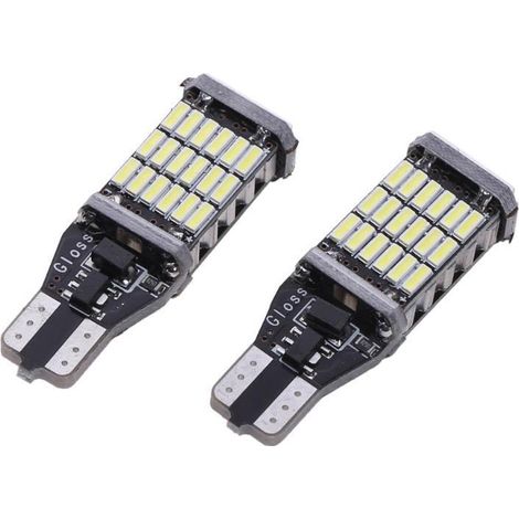 Stück T15 4014 45SMD LED Backup Breite Rückfahrlampe Weiß 6500K, Kfz-Scheinwerfer-Bremsleuchte Bremsleuchte (1/5)