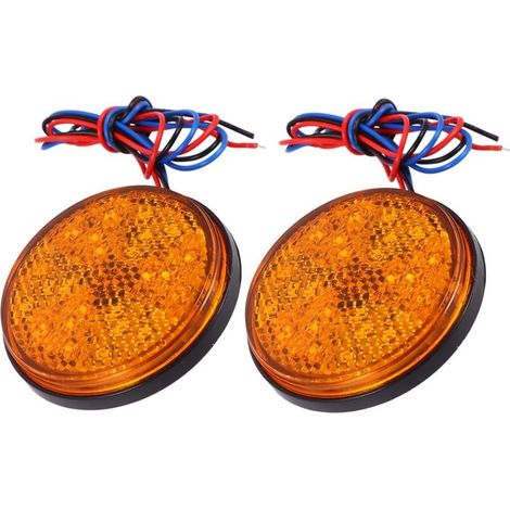 Angoily Feux Latéraux à LED Jaunes pour Moto et Camion, Lot de 2 (1/5)