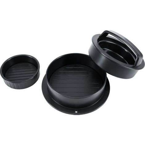 Presse à hamburger, moule à galettes de hamburger, presse à mini-burgers, presse à garniture, presse à galettes de hamburger standard, moule de cuisine antiadhésif 3 en 1, outil pour barbecue (1/5)