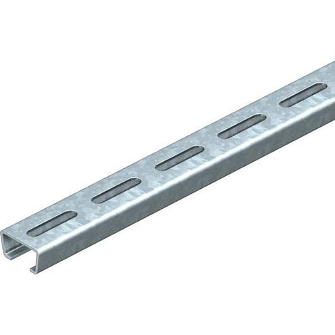 OBO Bettermann Perfil C ranurado,ancho ranura16,5mm 2000x35x18 acero cincado por inmersión en caliente, 1112759