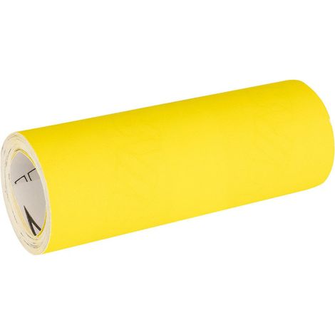 Rouleau de papier de verre jaune 2,5 m x 115 mm, P60