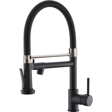 Kitchen Faucet Kitchen Faucet with Sprayer Kitchen Sink Faucet Kitchen Faucet with Sprayer Matte Black (1/4)