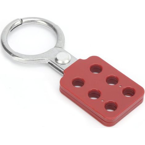 Moraillon Tagout 10pcs Moraillon de Verrouillage 38 mm/1,5 po 6 Trous Aluminium Isolation pour Endroits bricolage verrous (1/4)