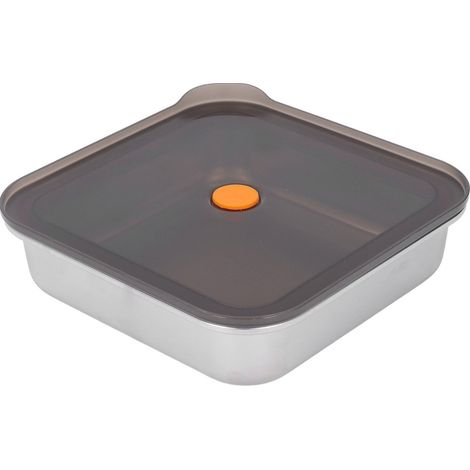 Boîte de conservation alimentaire sous vide en acier inoxydable 316, type bento, pour réfrigérateur, 1200 ml (1/5)