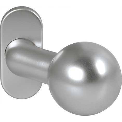 OGRO Knopfdrückerlochteil PREMIUM 8350 V FS/6620-mit Rosette,Alu silber eloxiert (1/5)