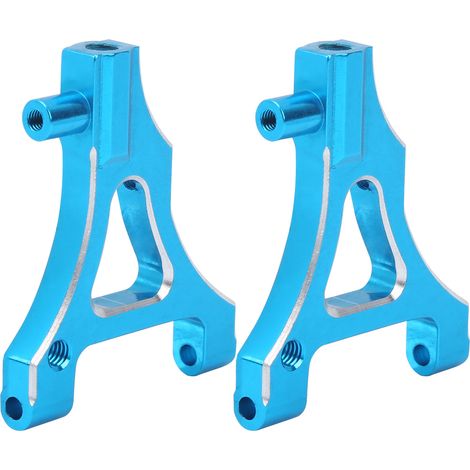 2 Pièces Bras de Suspension Inférieur en Alliage d'Aluminium pour Voiture RC Plate HSP 1/10 94122 Bleu (1/5)