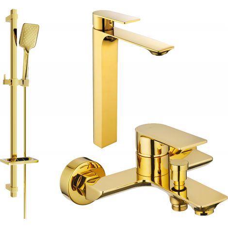 Mexen Alexa DQ62 set da bagno, dorato - 71213DQ62-50 (1/4)