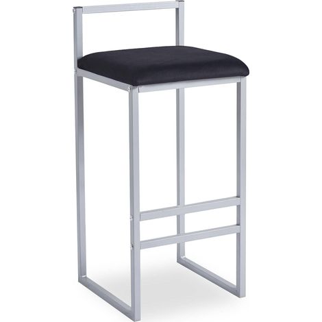 Tabouret de Bar Métal Noir (1/5)