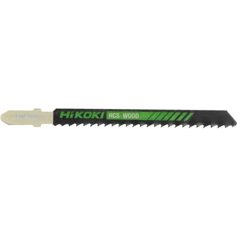 Hikoki 750021 Lama Seghetto Alternativo 100.4mm HCS JW11/T101D Legno 5 Pezzi