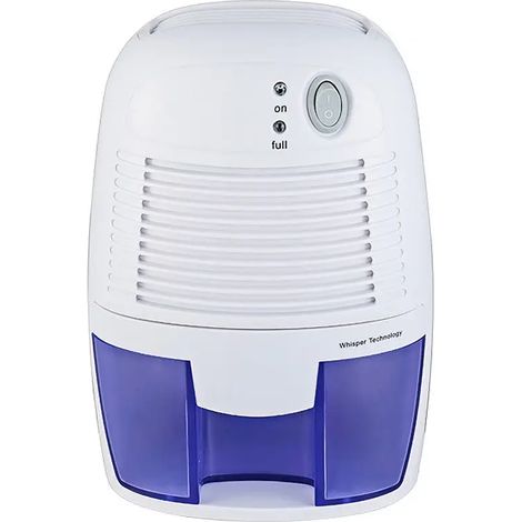 Déshumidificateur domestique (blanc), sèche-air, absorbeur d'humidité, séchoir avec réservoir d'eau de 500 ml (1/4)