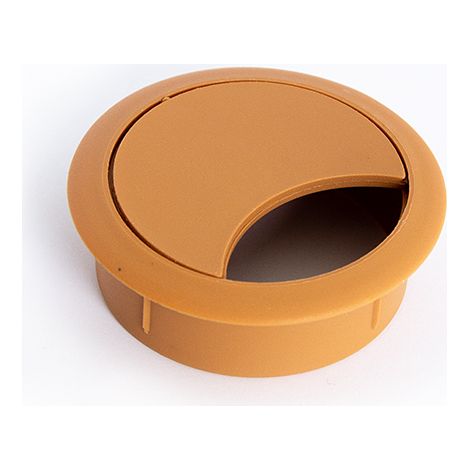 Passacavo in plastica color ciliegio da 60 mm SANS MARQUE