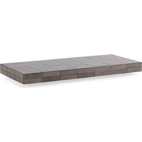 Table basse en céramique grise contemporaine - Gris (1/5)