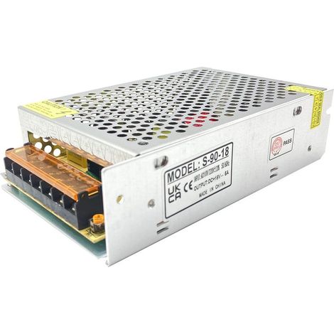18V 5A 90W LED Lumiere Commutation adaptateur d'alimentation Commutateur de commutation Alimentation Pilote pour l'affichage LED DC18V 5A 90W (1/5)