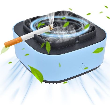 Cendrier Sans Fumée,Cendrier Purificateur, Aspiration Ionique Négative Enveloppante à 360 Degrés, Fonction de Minuterie d'arrêt Automatique, pour Maison (1/5)
