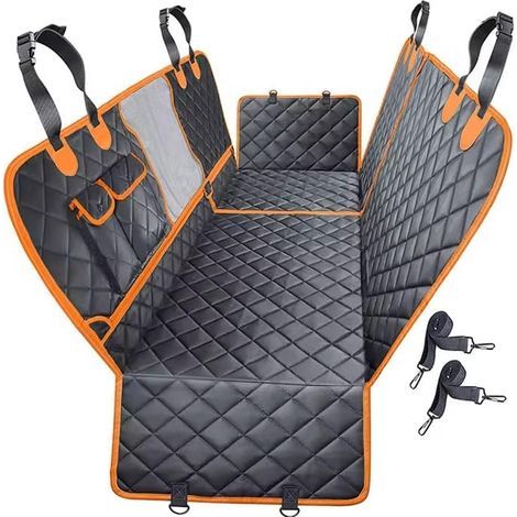Housse de Siège pour Chien – Édition Premium Nouveau Modèle 6-en-1 avec Fermeture Multifonction Imperméable, Antidérapante & Ultra-Résistante Confort & Élégance Dog Car Seat Cover (1/4)
