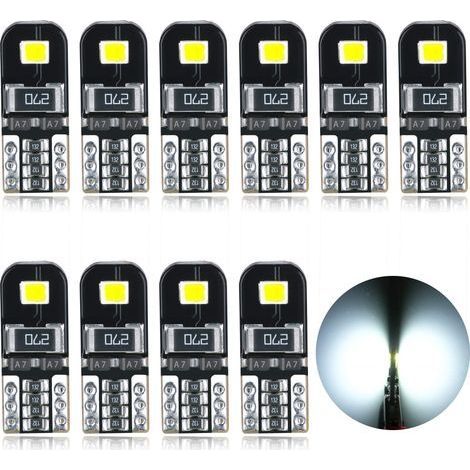 Ampoules T10 LED CANBUS 12V Blanc Pas De Polarité Conçu W5W Wedge Intérieur De Voiture Lumière Dôme Feux De Plaque D'immatriculation (1/5)