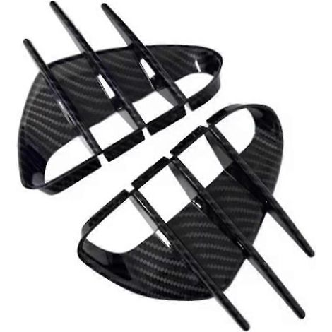 Caches de prises d'air latérales de pare-chocs avant, motif fibre de carbone, résistants, protection contre les rayures, compatibles avec Stinger 2018-2023 (paire) (1/5)