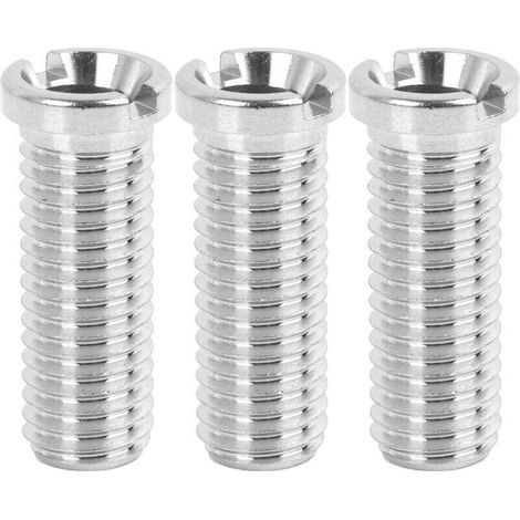 Set mit 3 M12 x 35 mm Edelstahl-Hohlschrauben für Spülbecken mit Siebeinsatz, 35 mm Spülbeckenschrauben, 304 Edelstahl-Hohlschrauben für Küchenspülen