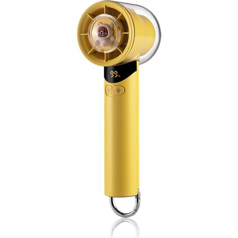 (Jaune.K51) Ventilateur de réfrigérateur portable haute vitesse avec affichage numérique et puissant ventilateur portatif. (1/5)