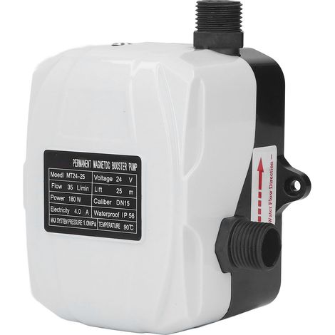 Druckerhöhungspumpe mit hoher Förderhöhe (180 W) für Küchenspüle und Dusche, 24 V DC, EU-Stecker, 100–240 V AC (1/5)