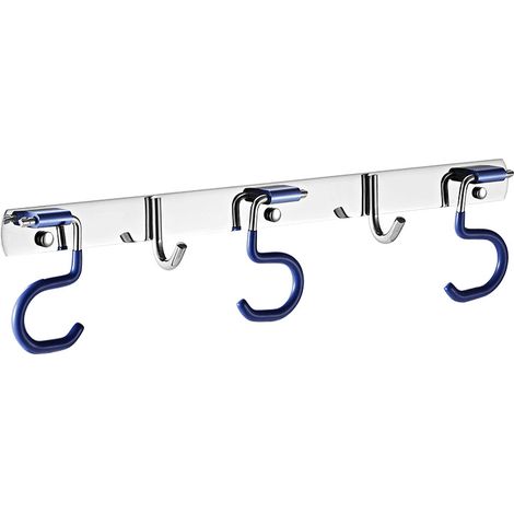 Lot de 2 supports muraux pour balais et serpillères, fixation antidérapante sans perçage