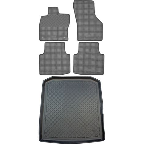 Skoda Superb III 3V Kombi (5 porte) dal 09.2015 SET - tappetini in gomma per auto + tappetino per bagagliaio (1/5)