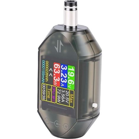 DT550 DC Voltage Tester, Aluminum Alloy, 600W Power Meter with Bidirectional Detection and Rotating Color Display for Electrical Testing (1/5)