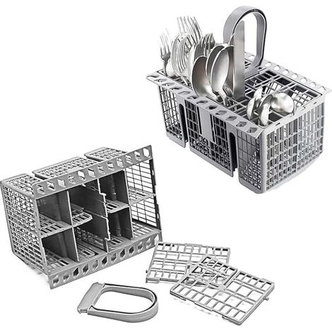 Panier à Couverts pour Lave-Vaisselle Ariston Hotpoint Indesit Grise (1/4)