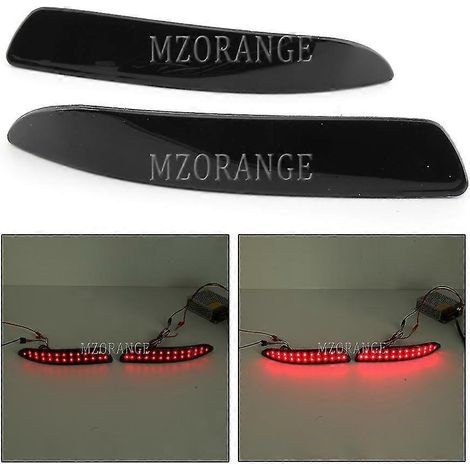 1 paire de feux arrière à LED noirs/rouges pour BMW X5 E70 E71 2007-2010 (réflecteur arrière, feu stop, antibrouillard) - Accessoires auto - 1 paire noire (1/5)