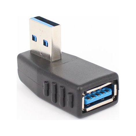 Adaptateur USB 3.0 [lot de 2], adaptateur USB 3.0 coudé à 90 degrés mâle vers femelle