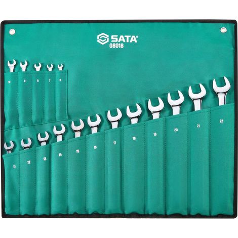 Jeu de clés mixtes, 17 pices, 6-22 mm