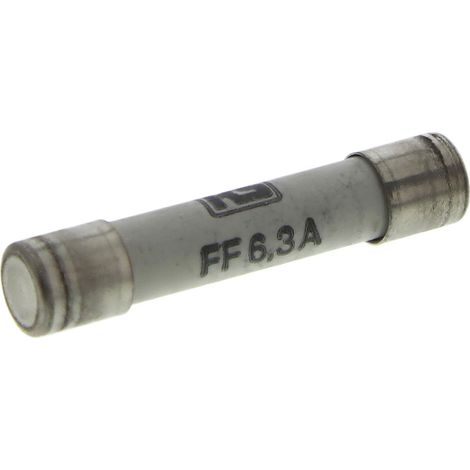 Cartouche fusible RS PRO, 6.3A, 6.3 x 32mm, Type FF, 600V c.a.