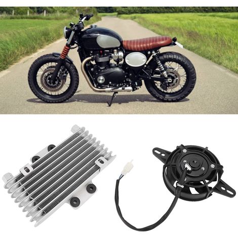 Aluminium-Motorkühler für Motorräder, universeller Öllüfter, verbesserter Wasserkühler (1/5)