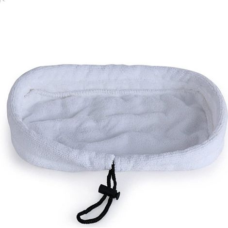5er Pack universelle waschbare Mikrofaser-Ersatzpads für Dampfreiniger 27 x 16 cm (weiß),
