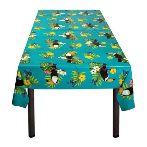 MANTEL TOUCAN TROPICAL 130X180CM