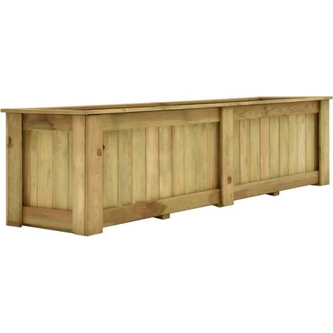 Jardinière Bois de Pin 196 X 50 X 50 cm. Très tendance. Jardin, Patio, Balcon (1/5)