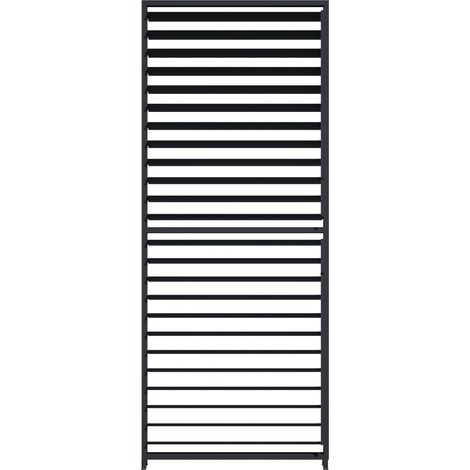 PRIMEYARD 1-teilige Lamellenwand aus Aluminium - verstellbares Paneel in Anthrazit für Pergola Deluxe